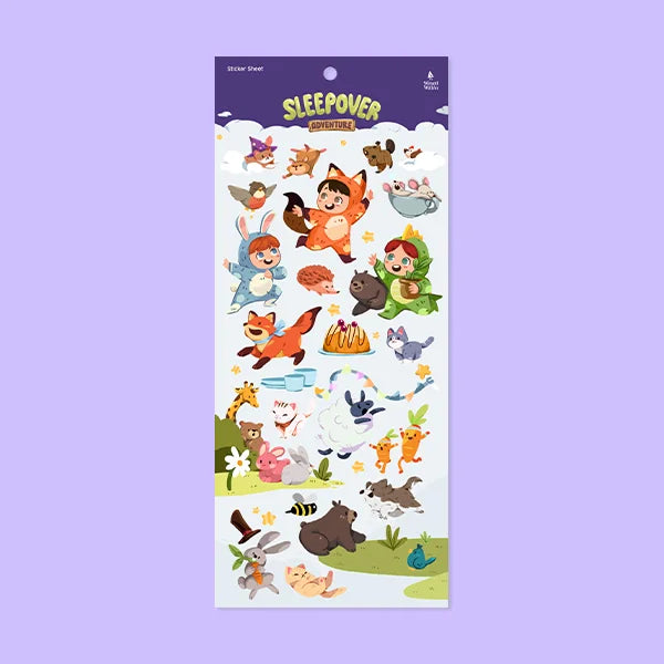 WIZARD WITHIN Animal Sticker Sheet Sleepover Adventure