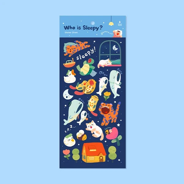 WIZARD WITHIN Animal Sticker Sheet Who Is Sleepy