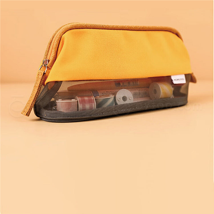 KOKUYO Half Mesh Pen Case WSG-PC272 White