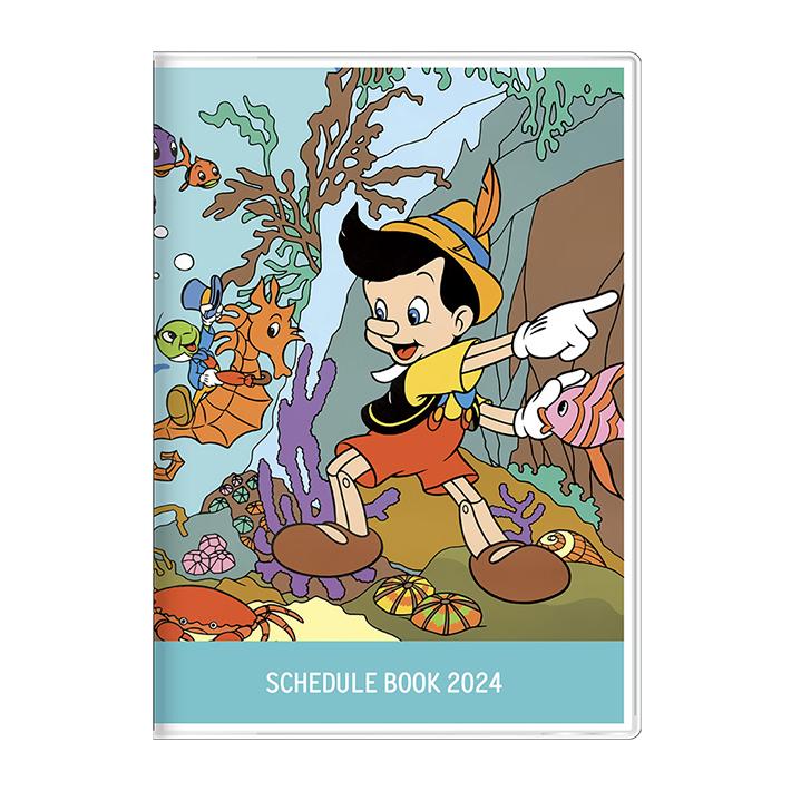 SUN-STAR 2024 Schedule Book A6 Monthly Disney Pinocchio