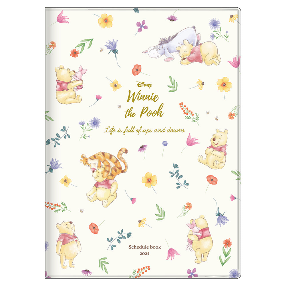 SUN-STAR 2024 Schedule Book B6 Monthly Disney Pooh Sprinkle