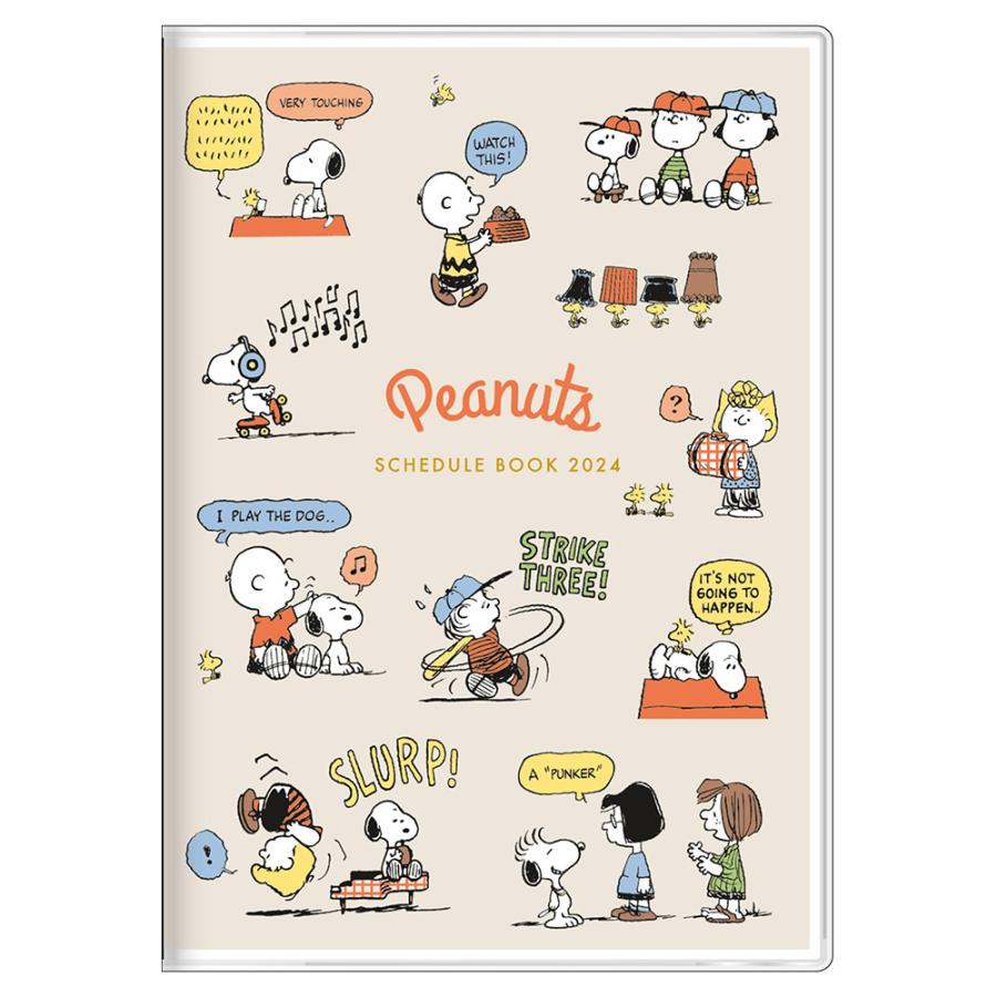 SUN-STAR 2024 Schedule Book B6 Monthly Peanuts Snoopy Friends