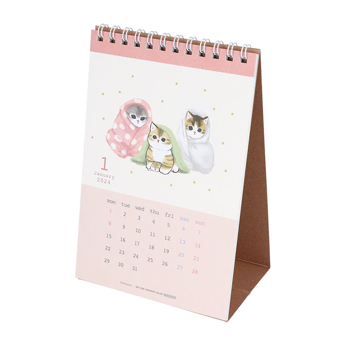 SUN-STAR 2024 Desk Calendar Vertical Mofusand