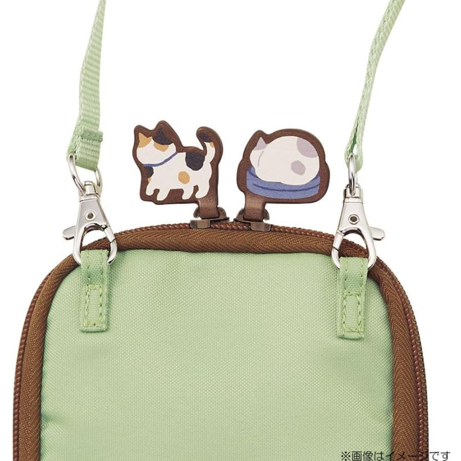 LIHIT LAB Cat's Daily Routine Shoulder Pouch 180x110x13mm Green