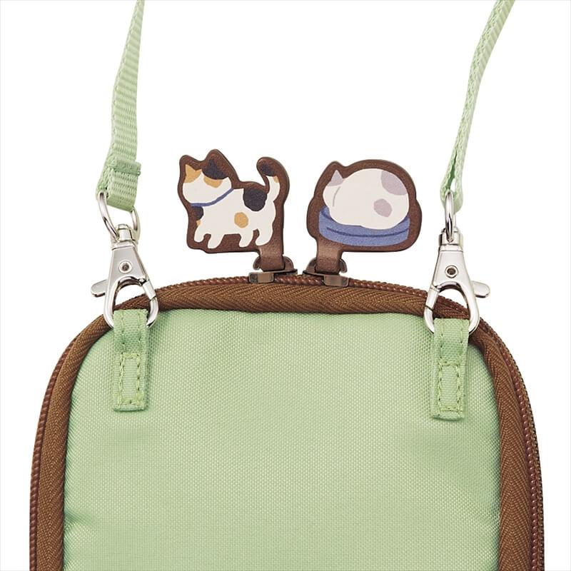 LIHIT LAB Cat's Daily Routine Shoulder Pouch 180x110x13mm Blue