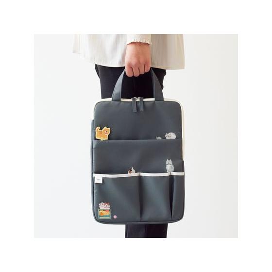 LIHIT LAB Cat's Daily Routine Carrying Sleeve Vertical 340x250x25mm Blue