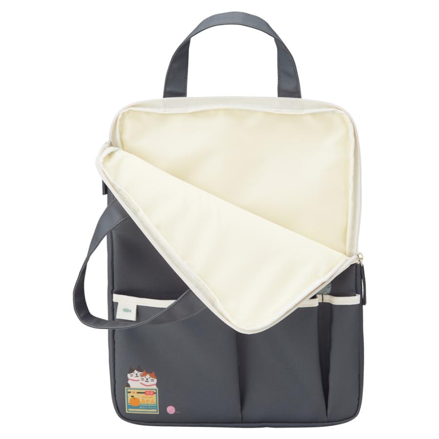 LIHIT LAB Cat's Daily Routine Carrying Sleeve Vertical 340x250x25mm Beige