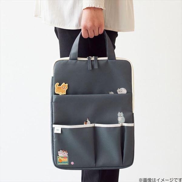 LIHIT LAB Cat's Daily Routine Carrying Sleeve Vertical 340x250x25mm Black