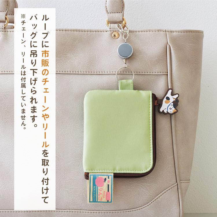 LIHIT LAB Cat's Daily Routine Flat Card Pouch Blue