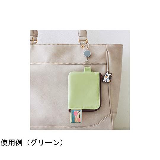 LIHIT LAB Cat's Daily Routine Flat Card Pouch Beige