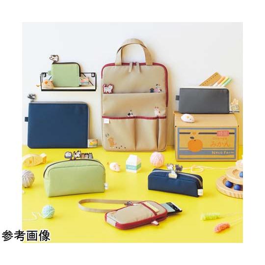 LIHIT LAB Cat's Daily Routine Flat Card Pouch Beige