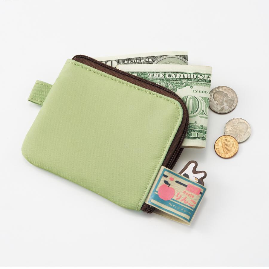 LIHIT LAB Cat's Daily Routine Flat Card Pouch Black