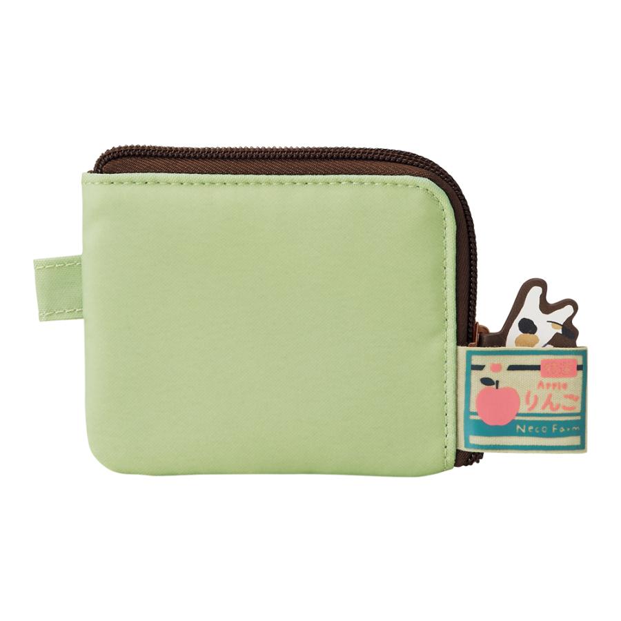 LIHIT LAB Cat's Daily Routine Flat Card Pouch Black