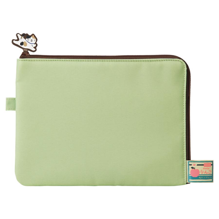 LIHIT LAB Cat's Daily Routine Flat Pouch Green