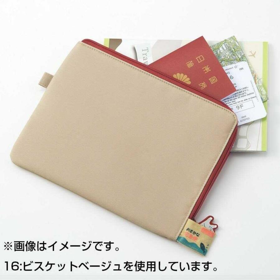 LIHIT LAB Cat's Daily Routine Flat Pouch Beige