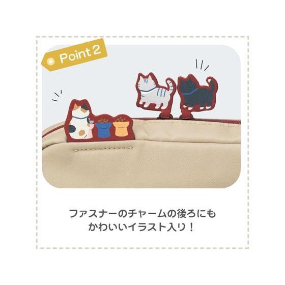 LIHIT LAB Cat's Daily Routine Box Pen Pouch Blue