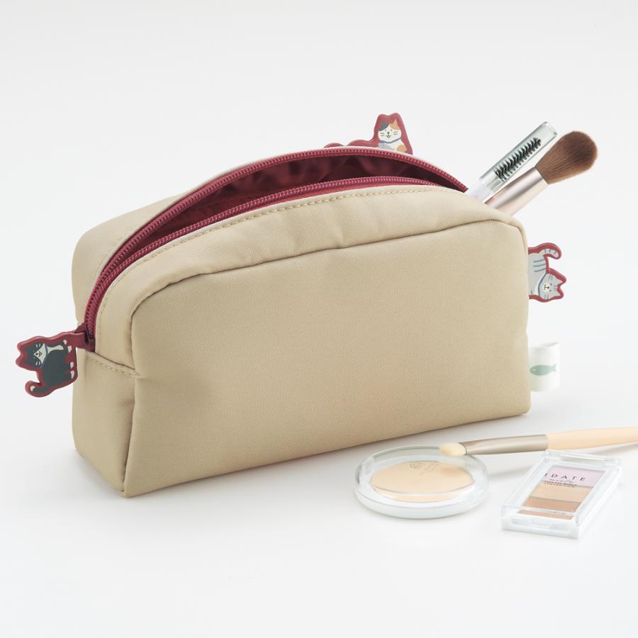 LIHIT LAB Cat's Daily Routine Box Pen Pouch Large Black