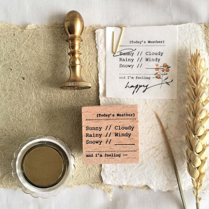 EILEENTAI.85 Rubber Stamp Minimalist:The Weather