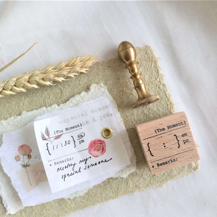 EILEENTAI.85 Rubber Stamp Minimalist:The Time