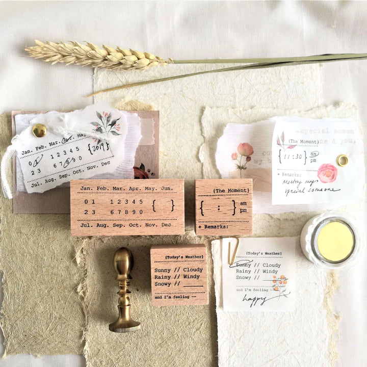 EILEENTAI.85 Rubber Stamp Minimalist:The Calendar