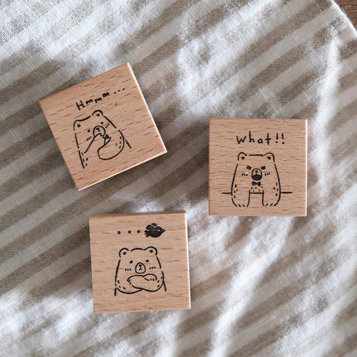 EILEENTAI.85 Rubber Stamp Beary Ordinary Days:Hmm...