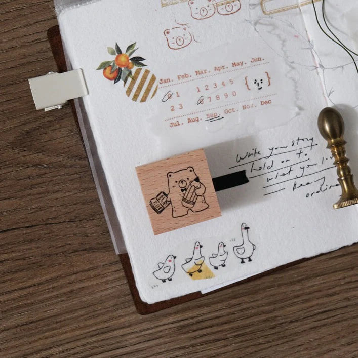 EILEENTAI.85 Rubber Stamp Beary Ordinary Days:Pencil Bear