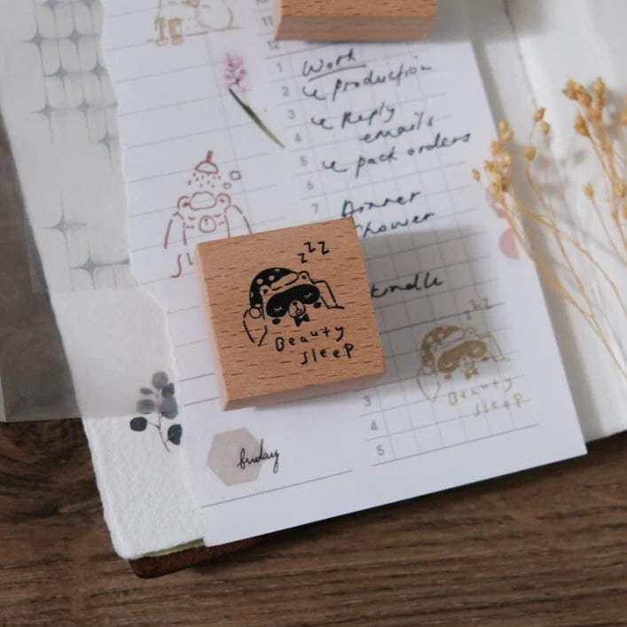 EILEENTAI.85 Rubber Stamp Beary Ordinary Days:Beauty Sleep