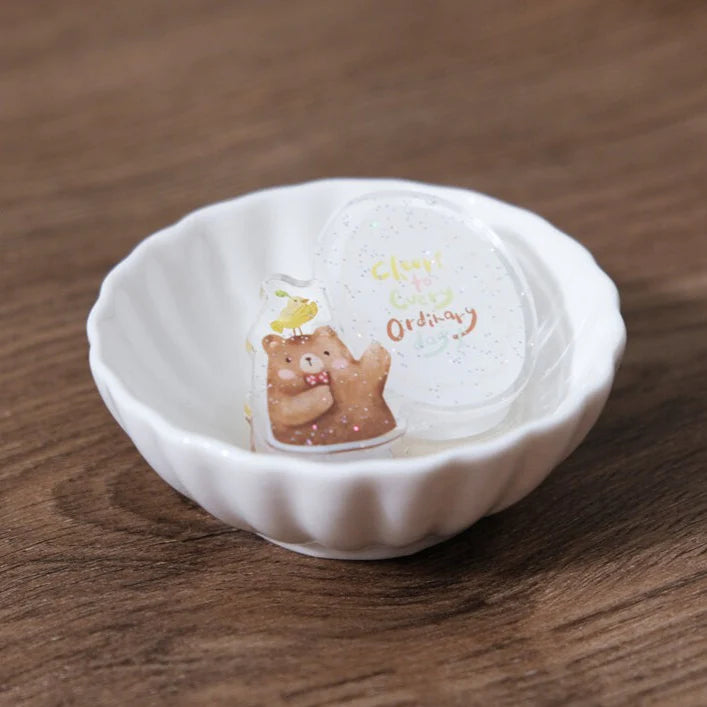 EILEENTAI.85 Acrylic Clip Beary Ordinary Days:Cheers To Every Ordinary Days