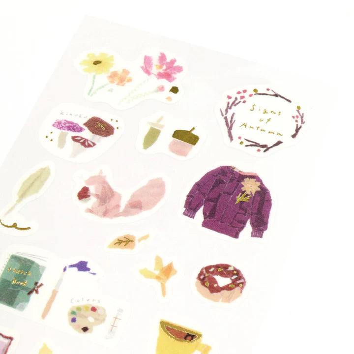 MIKI TAMURA Washi Sticker My Favorite:Autumn