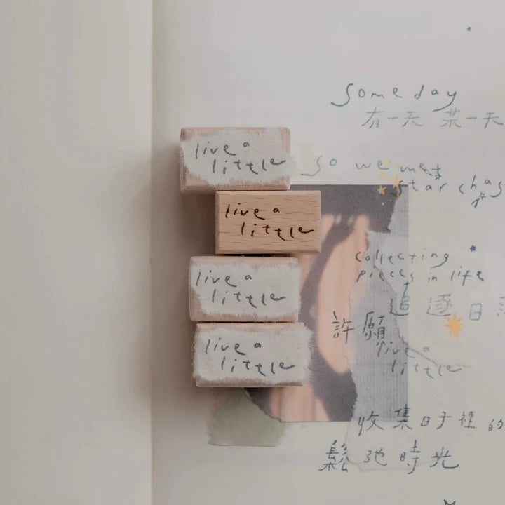 BIGHANDS Rubber Stamp Collection Someday (words):Live A Little