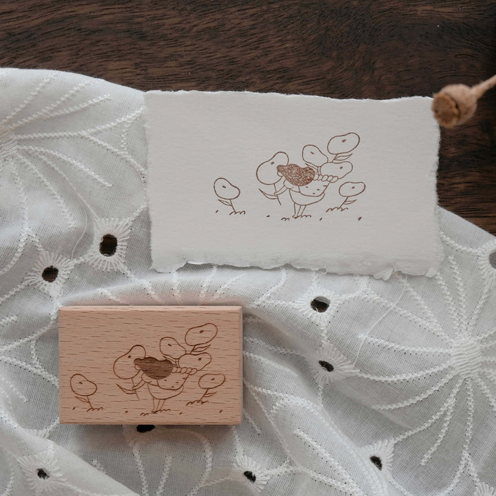 BIGHANDS Rubber Stamp Pick Some Flowers