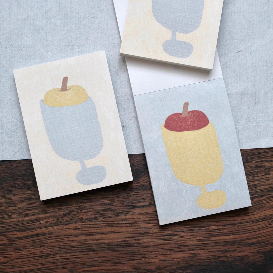 BIGHANDS Memo Pad Little Things:Apple Cup