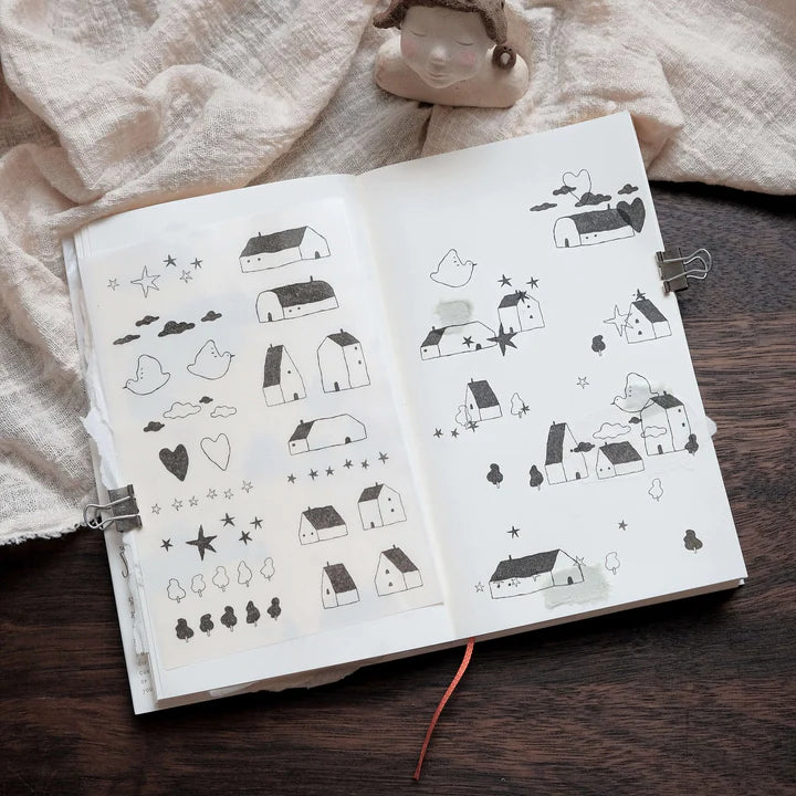 BIGHANDS Print-On Stickers Someday's Sketches 1pc