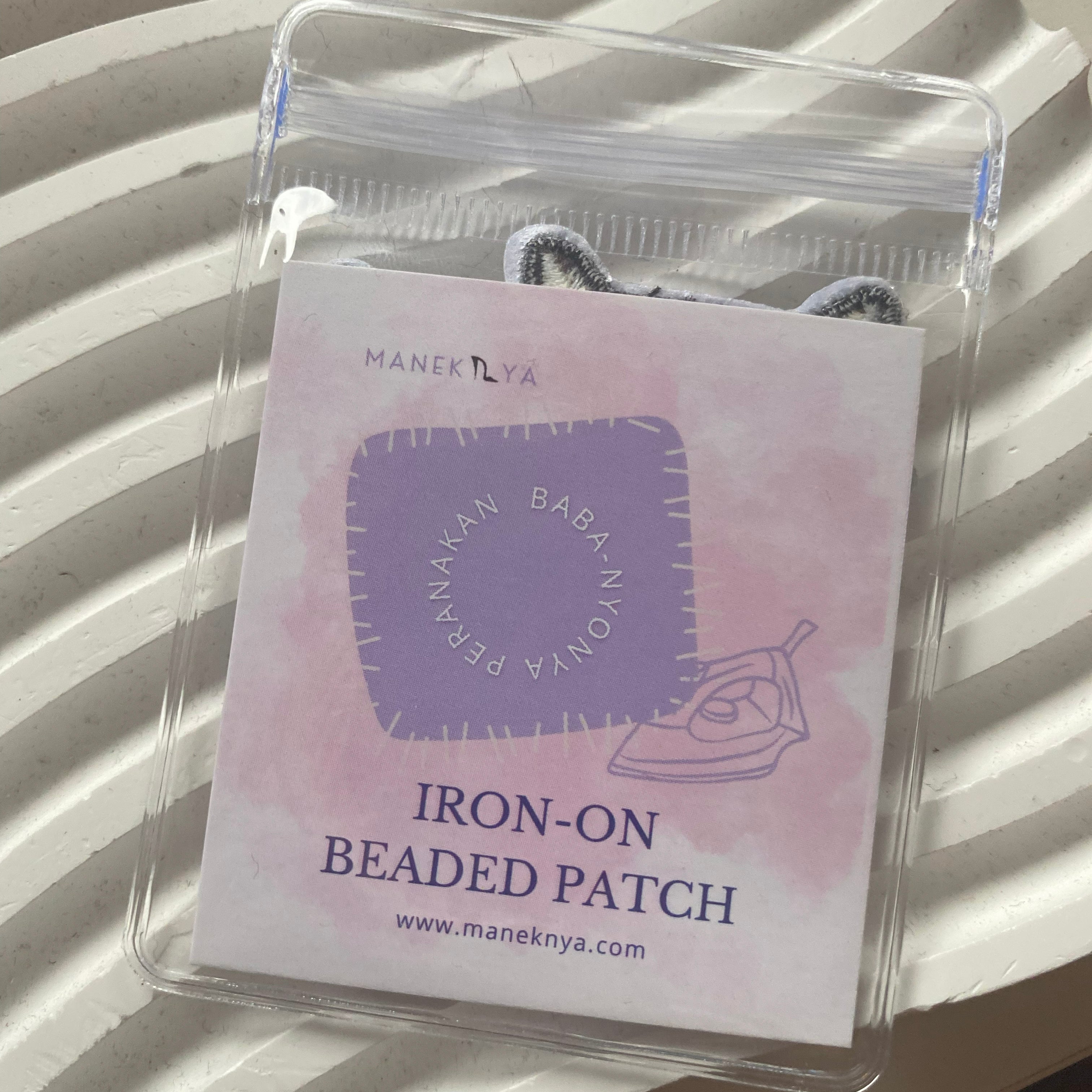 MANEKNYA Beads Iron-on Patch