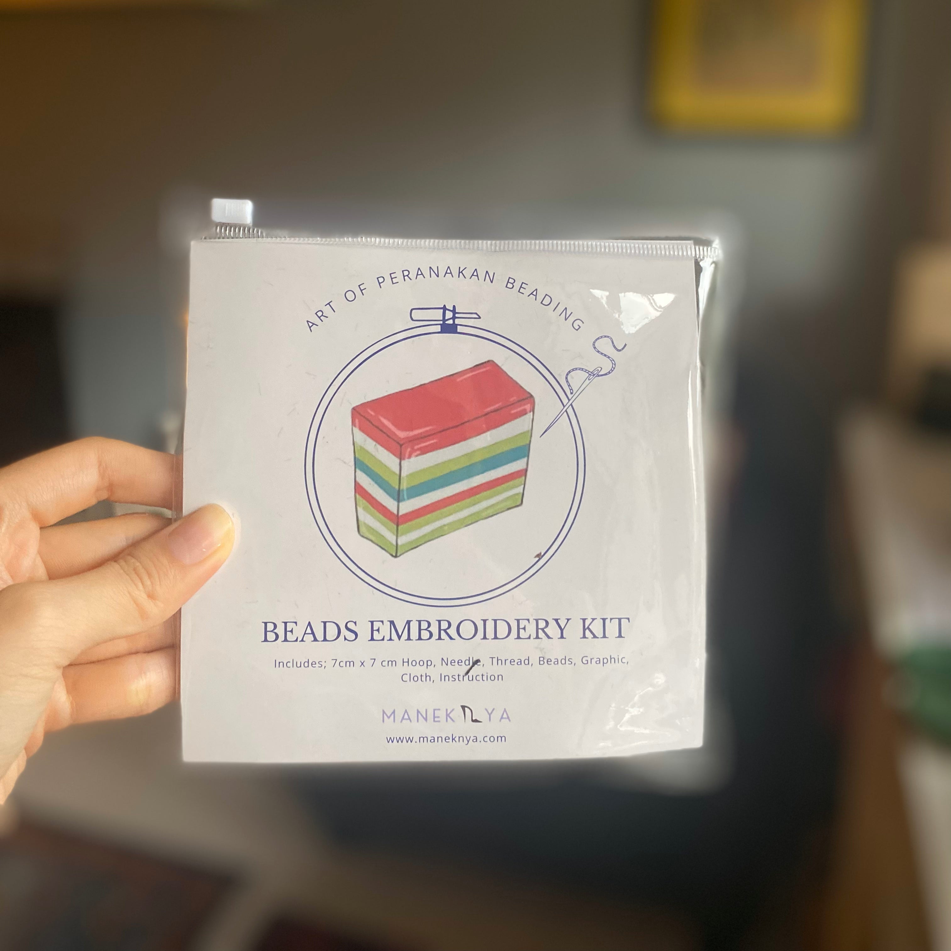 MANEKNYA Peranakan DIY Beading Embroidery Kit