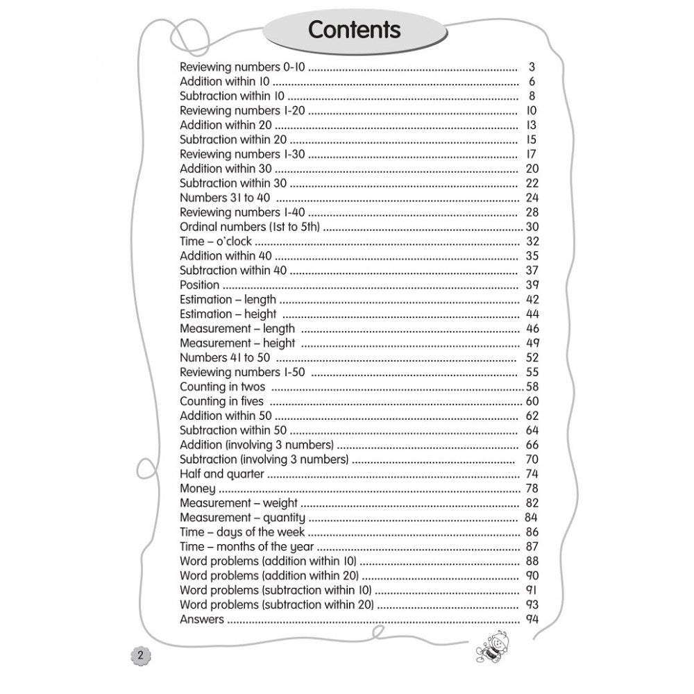 Bright Kids 2022-K2 Maths