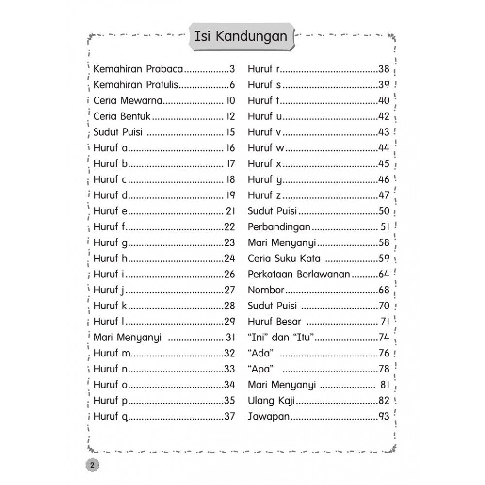 Siri Bintang Kecil 2023-Bahasa Melayu Prasekolah 1