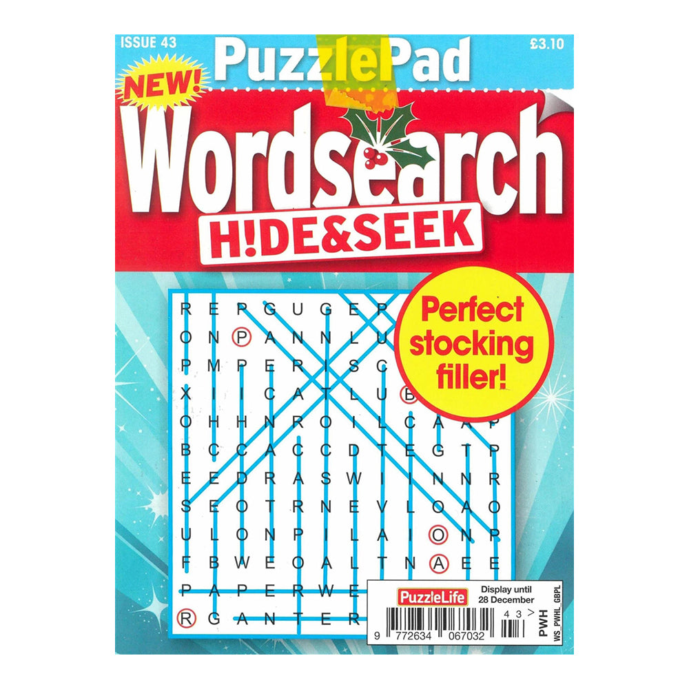 PuzzleLife PuzzlePad Wordsearch Hide & Seek