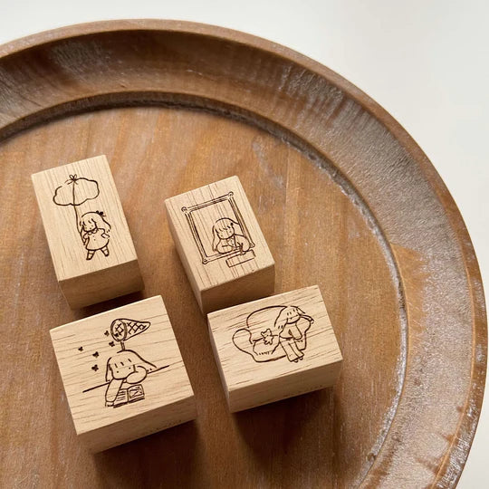 SOM Studio x msbulat Rubber Stamp: Moments I Imagine-Holding My Imagination