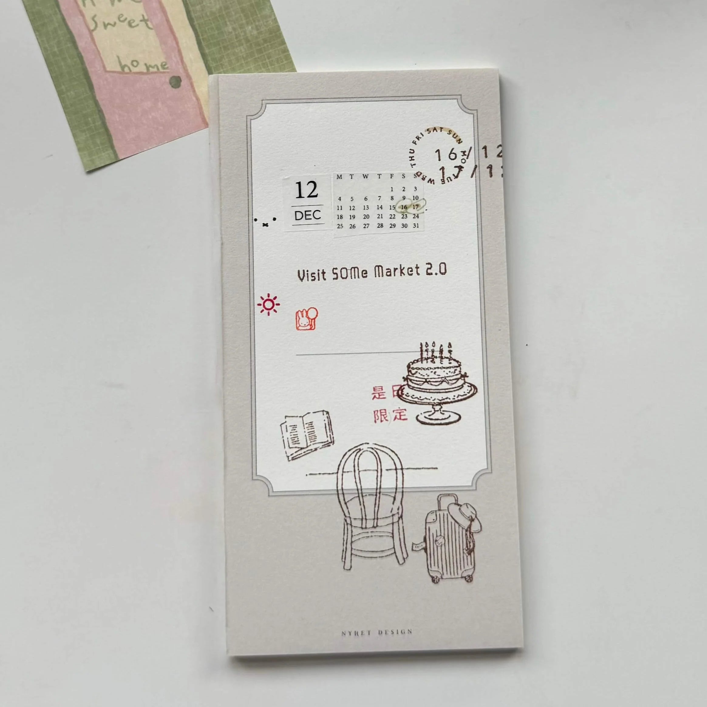 SOM Studio x maru paper Rubber Stamp-The Luggage Bag