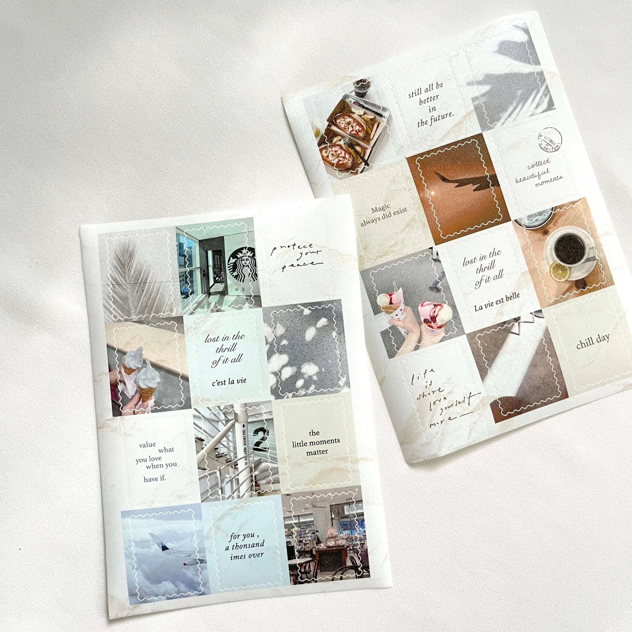 PION Postage Stamp Stickers: Travel