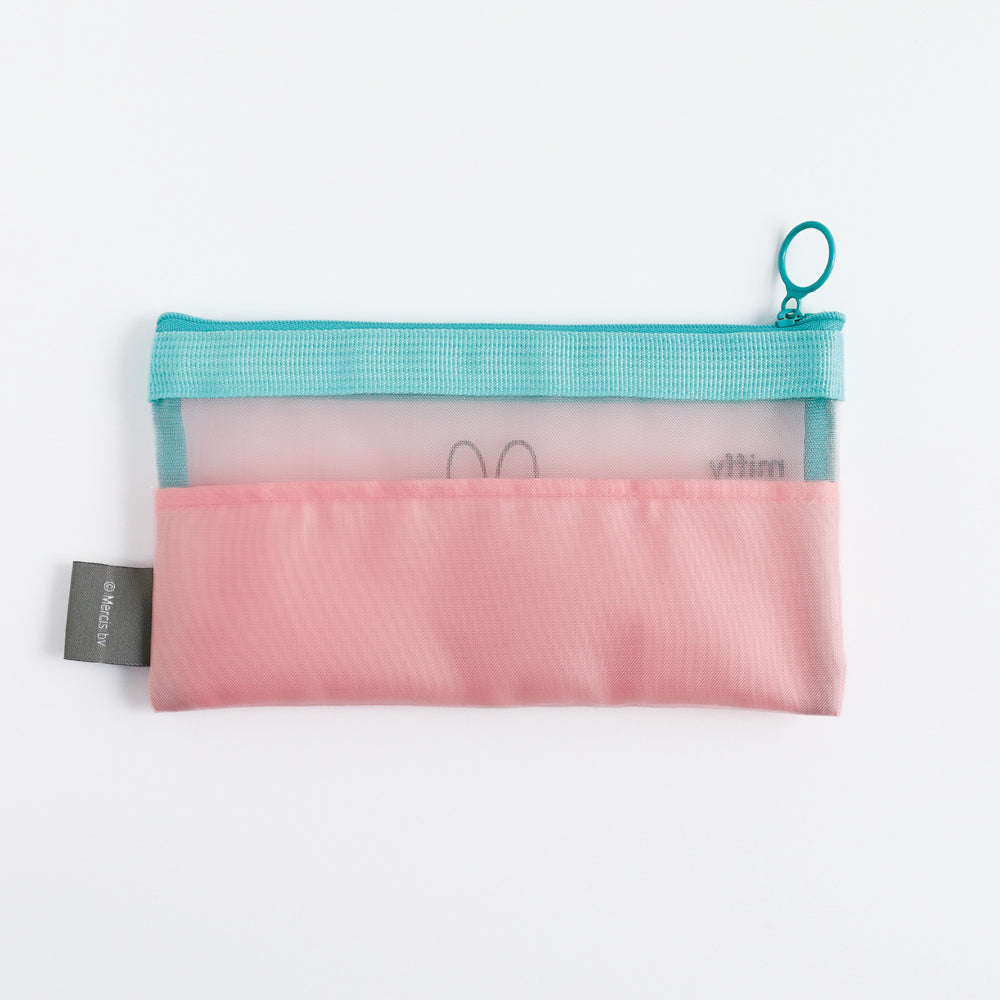 MIFFY x greenflash Mesh Pen Pouch 21x10.5cm Pink