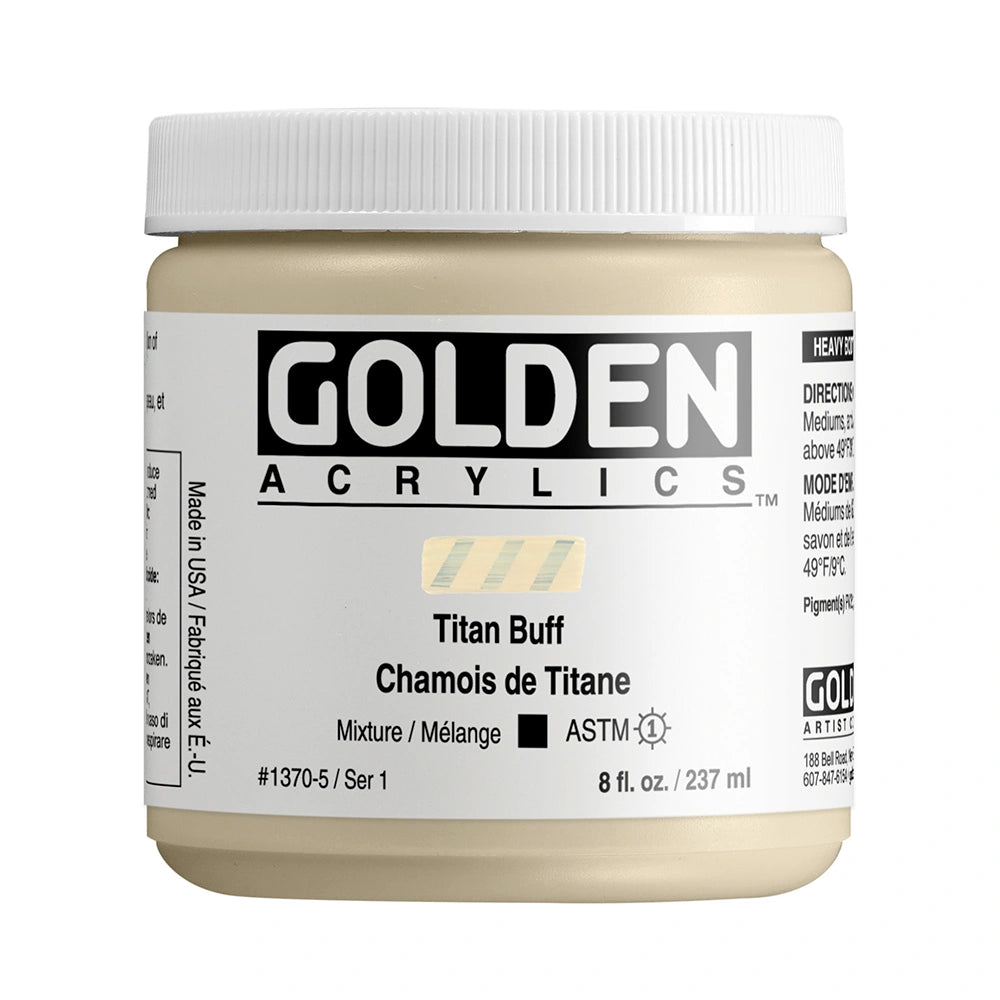 GOLDEN Heavy Body Acrylics 235ml Titan Buff