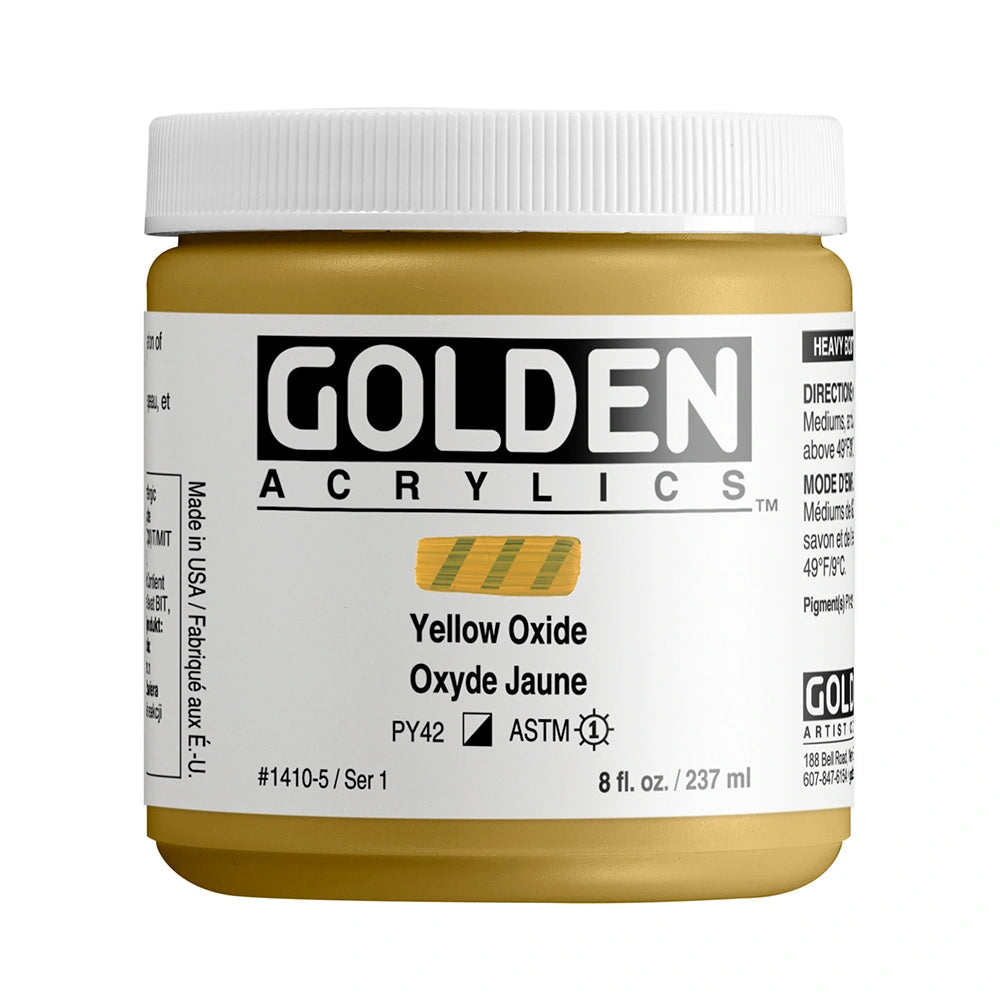 GOLDEN Heavy Body Acrylics 235ml Yellow Oxide