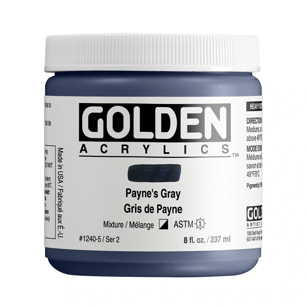 GOLDEN Heavy Body Acrylics 235ml Payne's Gray