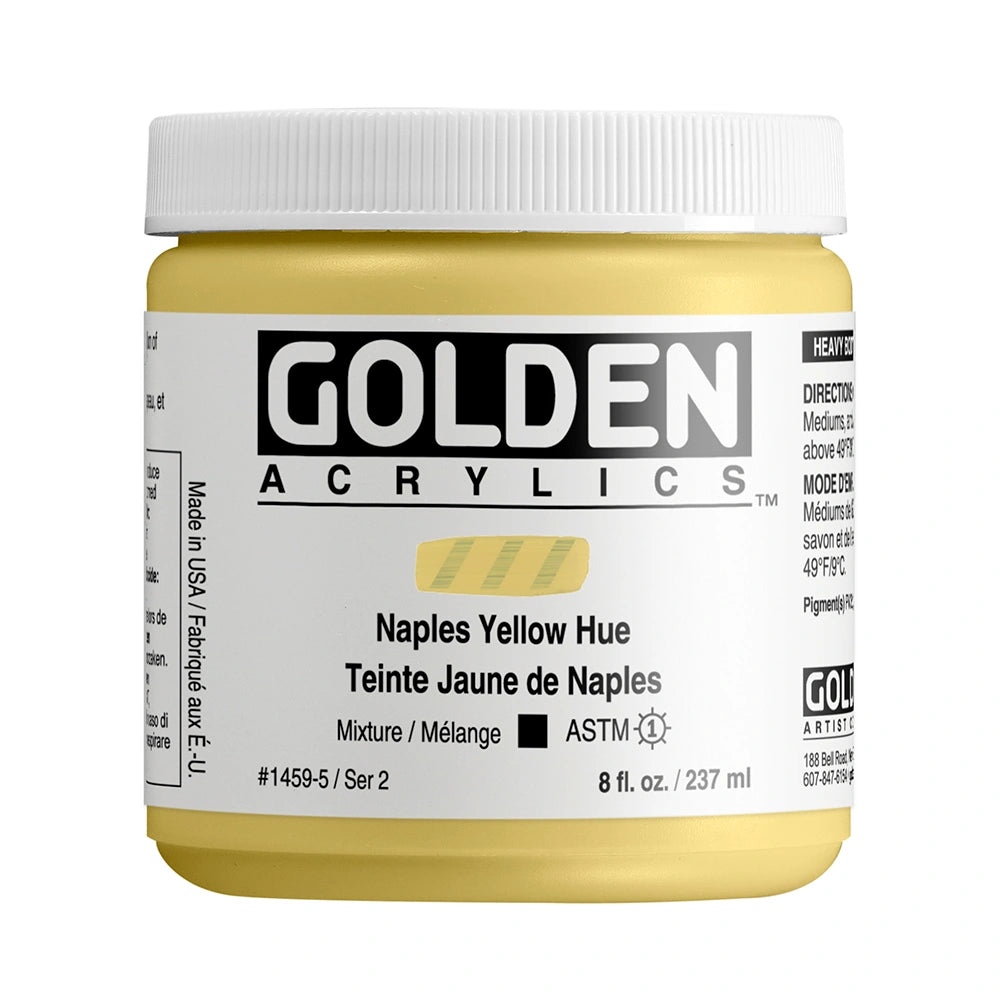 GOLDEN Heavy Body Acrylics 235ml Naples Yellow Hue