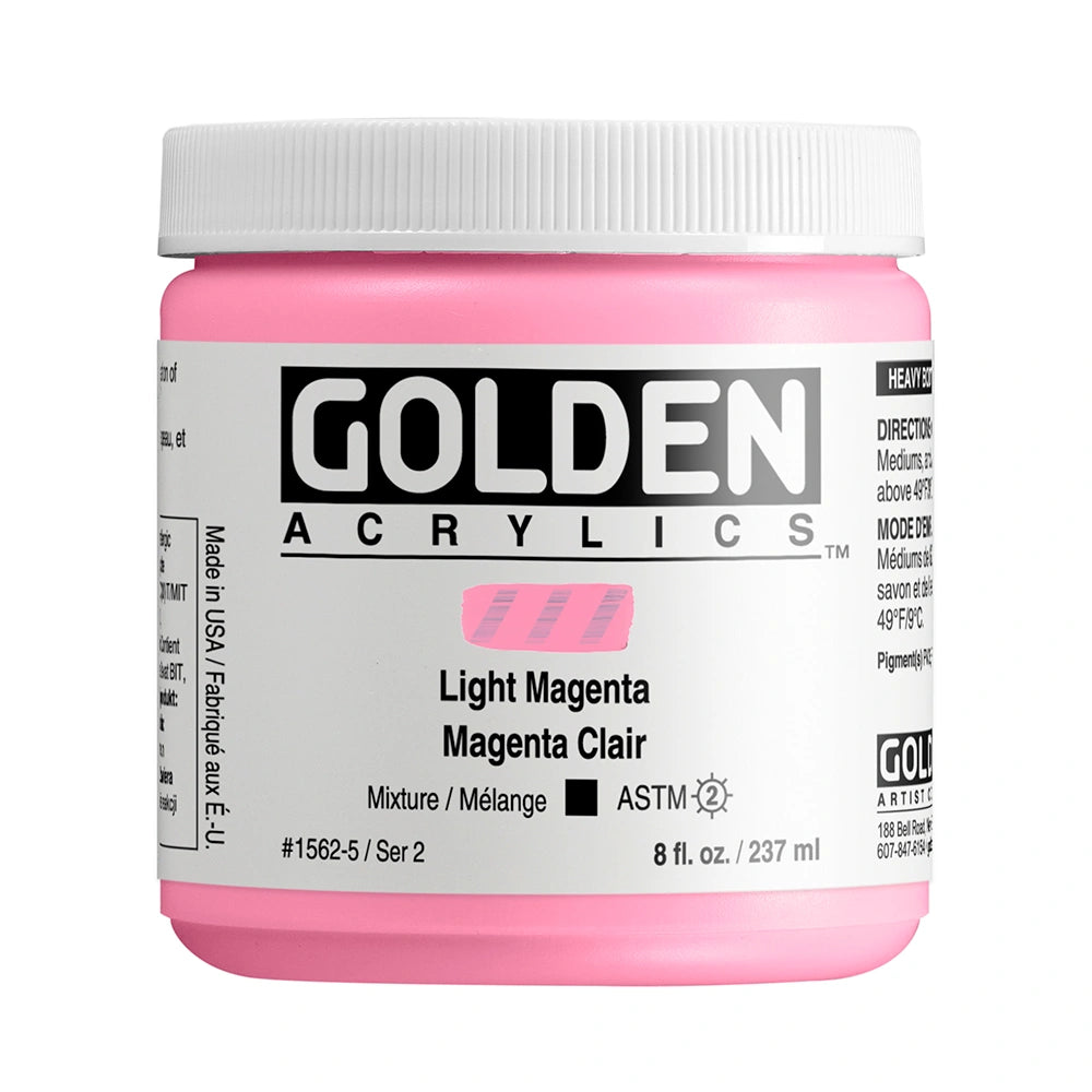 GOLDEN Heavy Body Acrylics 235ml Light Magenta