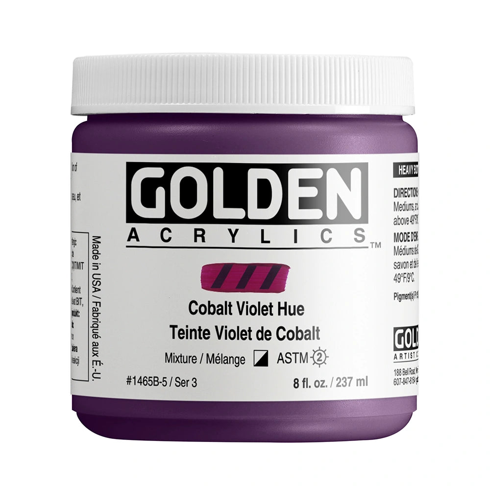 GOLDEN Heavy Body Acrylics 235ml Cobalt Violet Hue