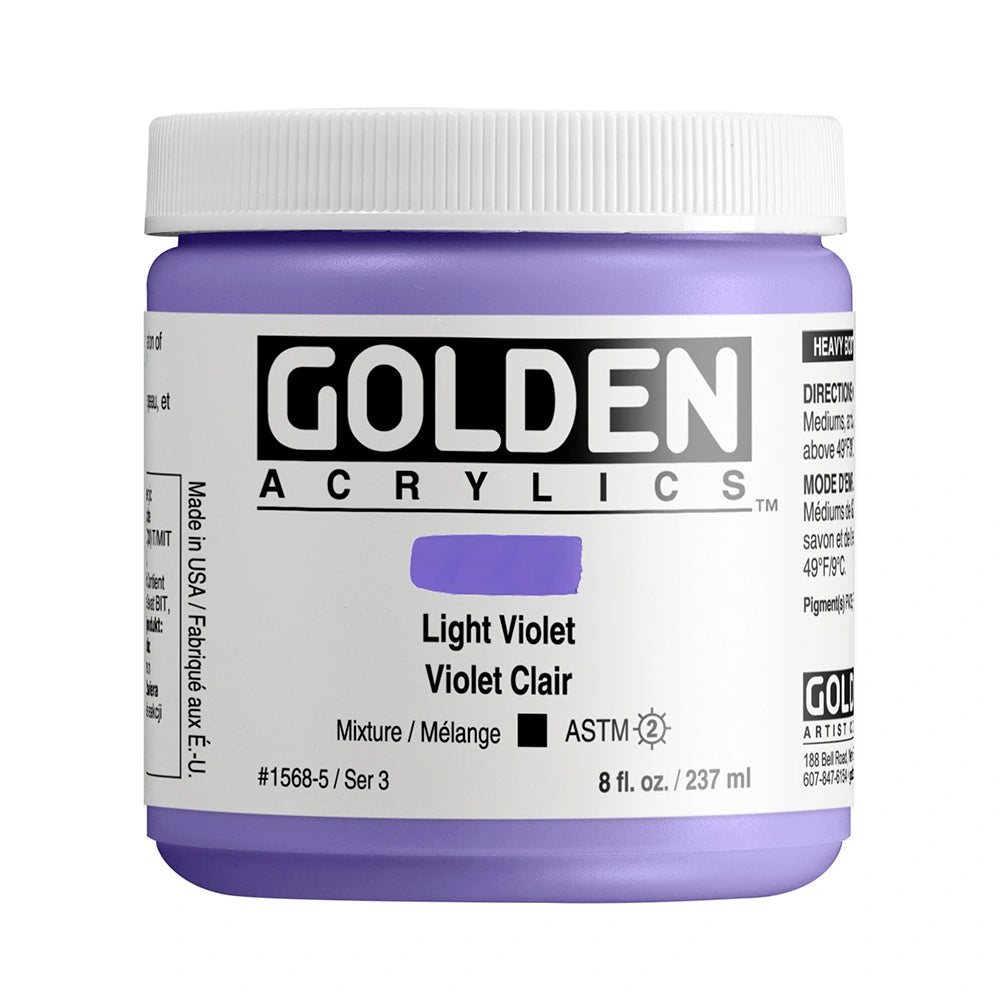 GOLDEN Heavy Body Acrylics 235ml Light Violet
