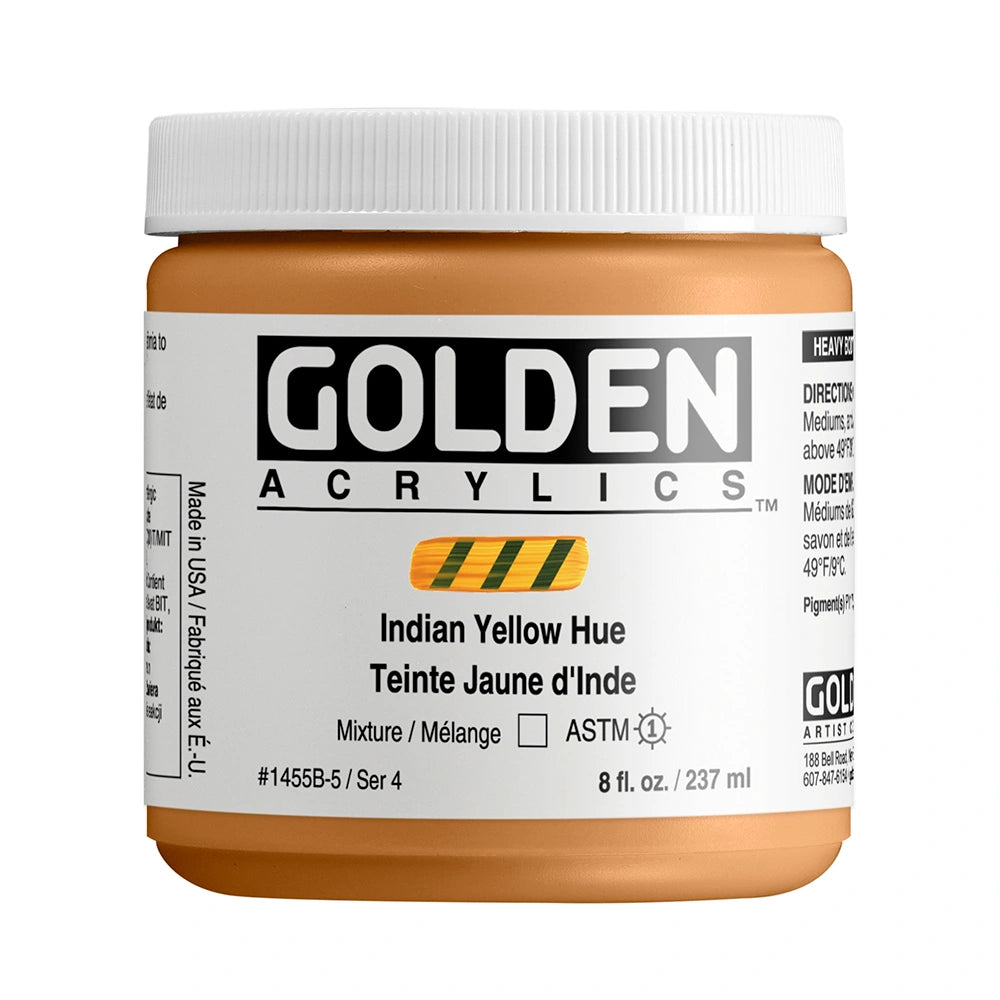 GOLDEN Heavy Body Acrylics 235ml Indian Yellow Hue